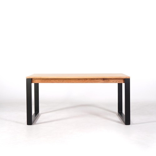 Eettafel van hout en metaal 160 cm – Osaka