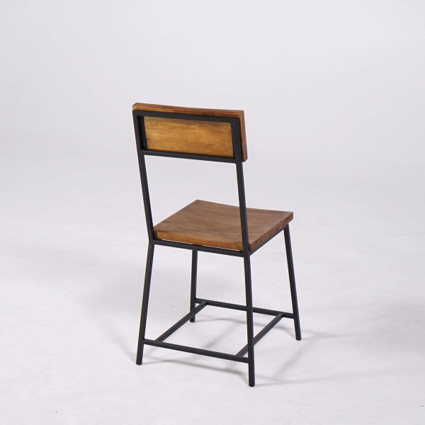 Stoel van hout en metaal Robin