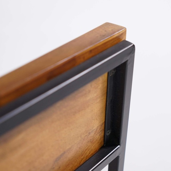 Stoel van hout en metaal Robin