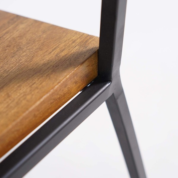 Stoel van hout en metaal Robin
