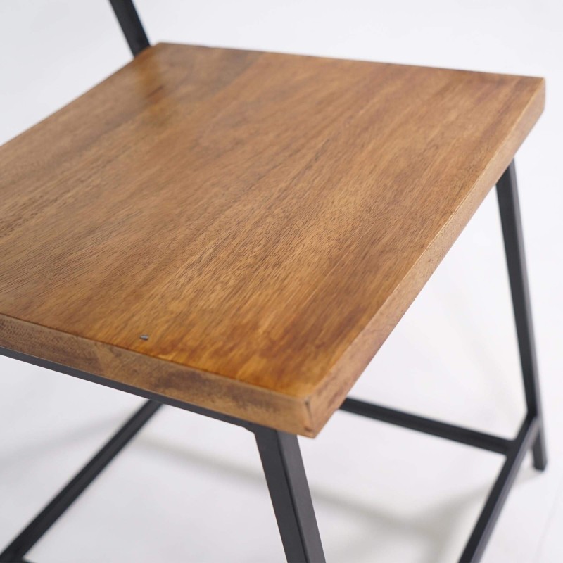 Stoel van hout en metaal Robin