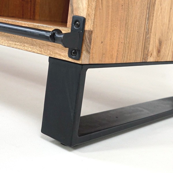 TV-meubel hout en metaal 120 cm - Osaka