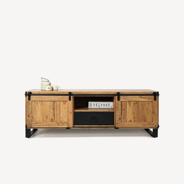 TV-meubel hout & metaal 160 cm - Osaka