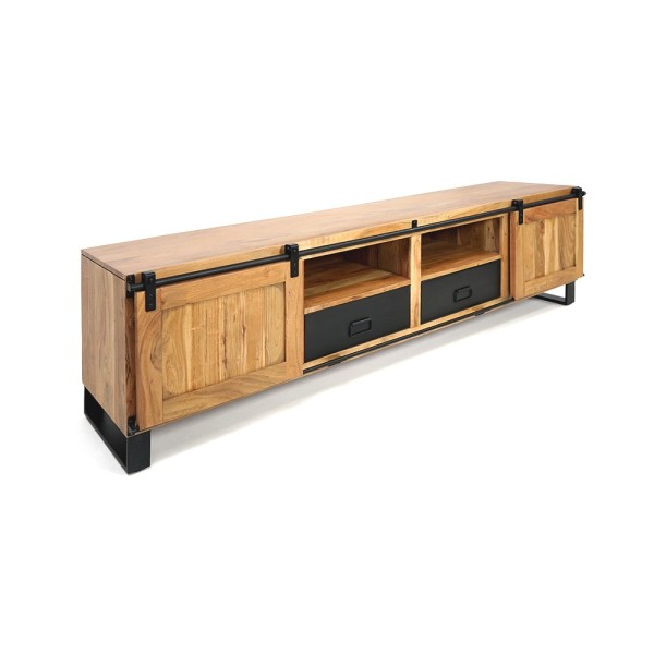 TV-meubel hout en metaal 200 cm - Osaka