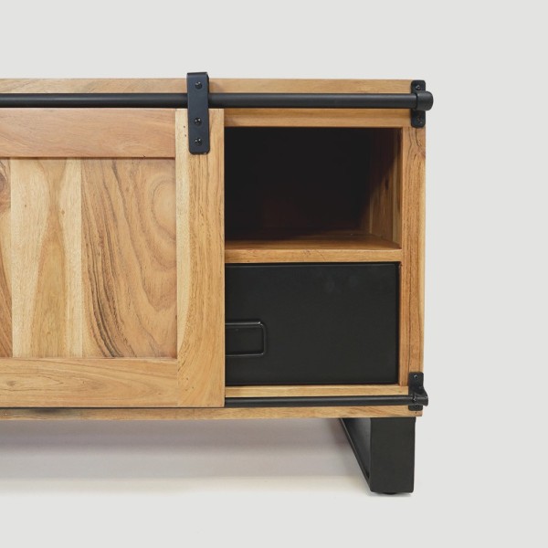 TV-meubel hout en metaal 200 cm - Osaka