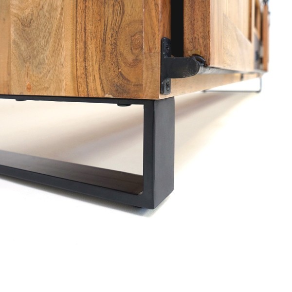 TV-meubel hout en metaal 200 cm - Osaka
