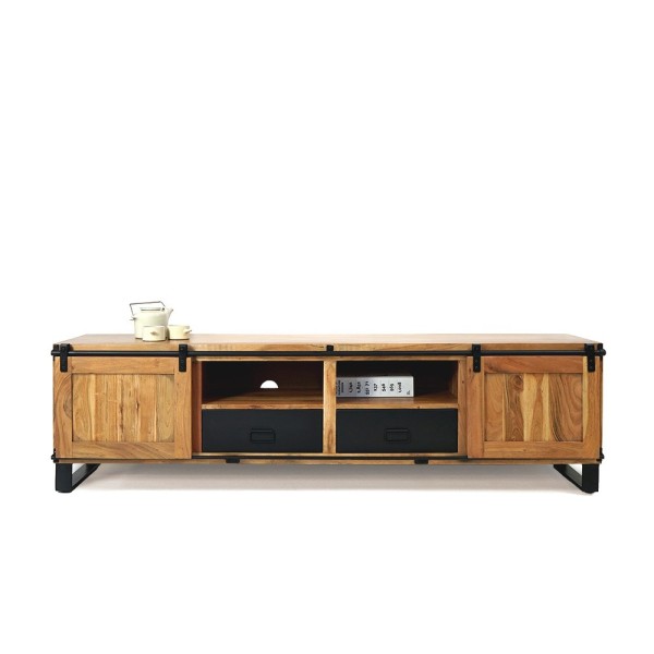 TV-meubel hout en metaal 200 cm - Osaka