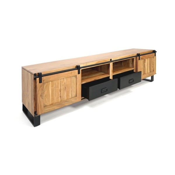 TV-meubel hout en metaal 200 cm - Osaka