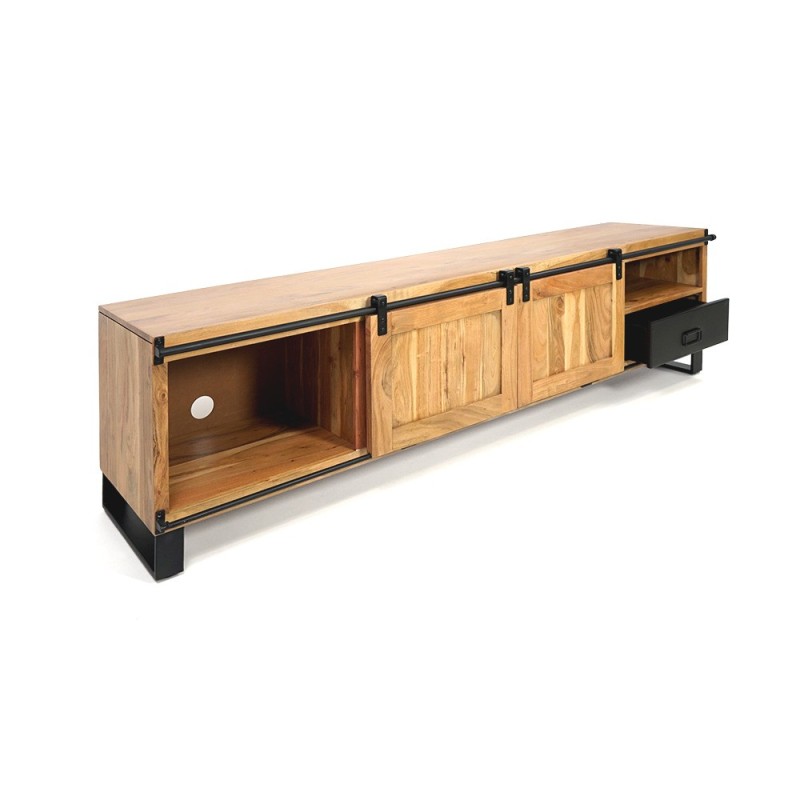TV-meubel hout en metaal 200 cm - Osaka