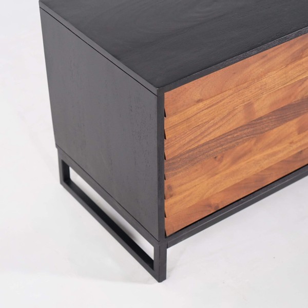 TV-meubel 150 cm van natuurlijk hout - Tamara