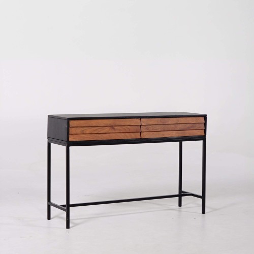 Consoletafel van natuurlijk hout 120cm - Tamara
