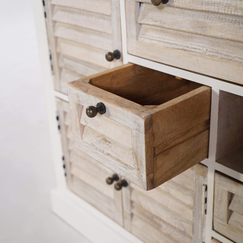 Buffet wit in natuurlijk hout - Sea side