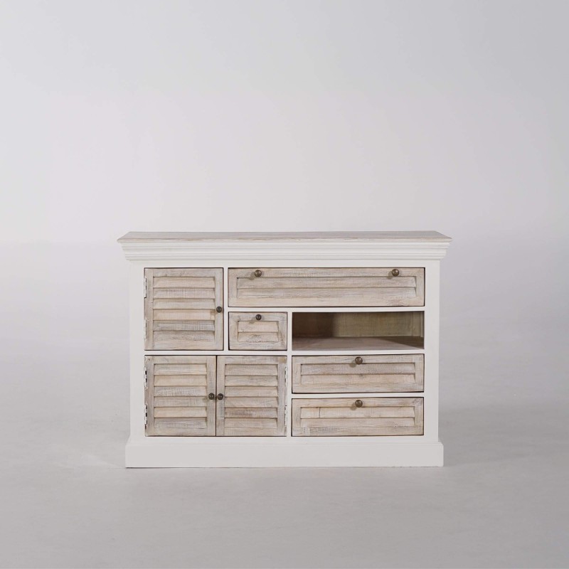 Buffet wit in natuurlijk hout - Sea side
