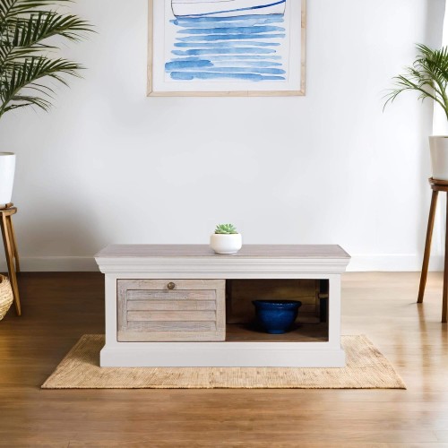 Salontafel in naturel wit hout - Sea side