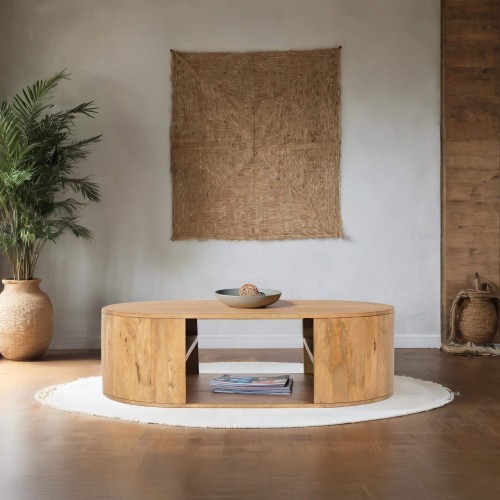 Massief houten salontafel - Timea