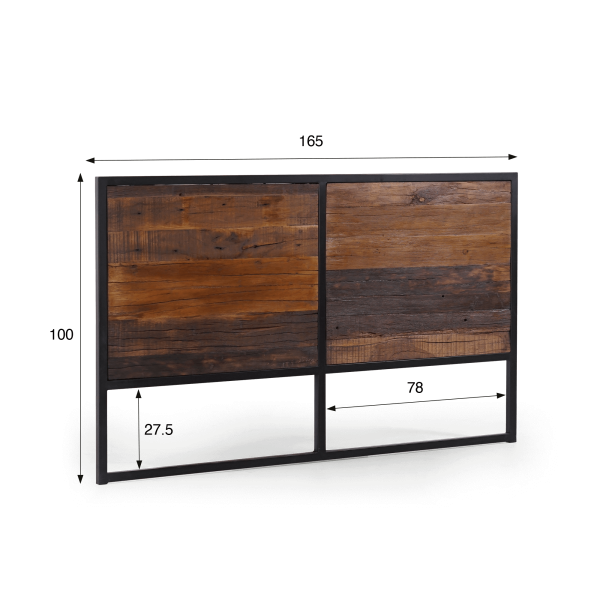 Hoofdbord van gerecycled hout – Recycled