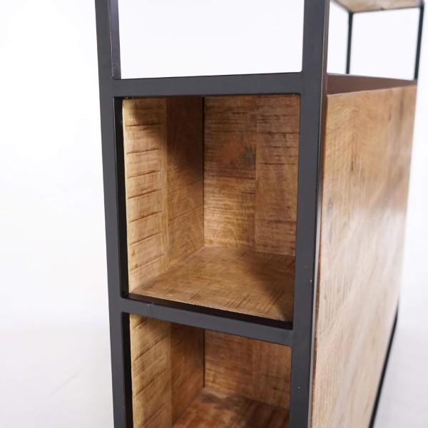 Industrieel hoofdbord van massief hout - Walter