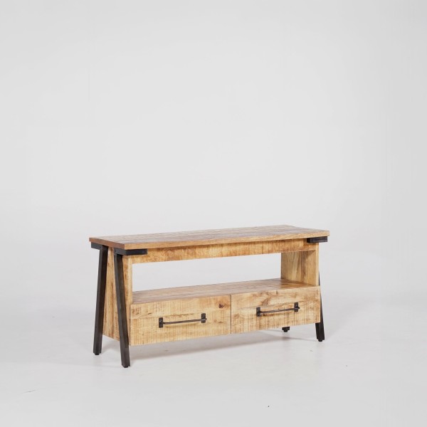 TV meubel hout en metaal 120 cm - Retro Archi