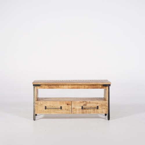 TV meubel hout en metaal 120 cm - Retro Archi