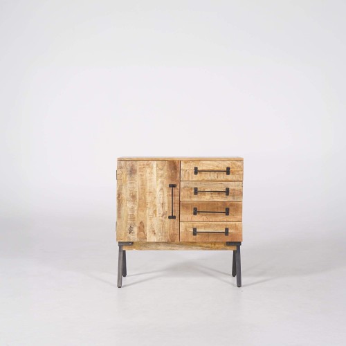 Klein buffet in massief hout - Retro Archi