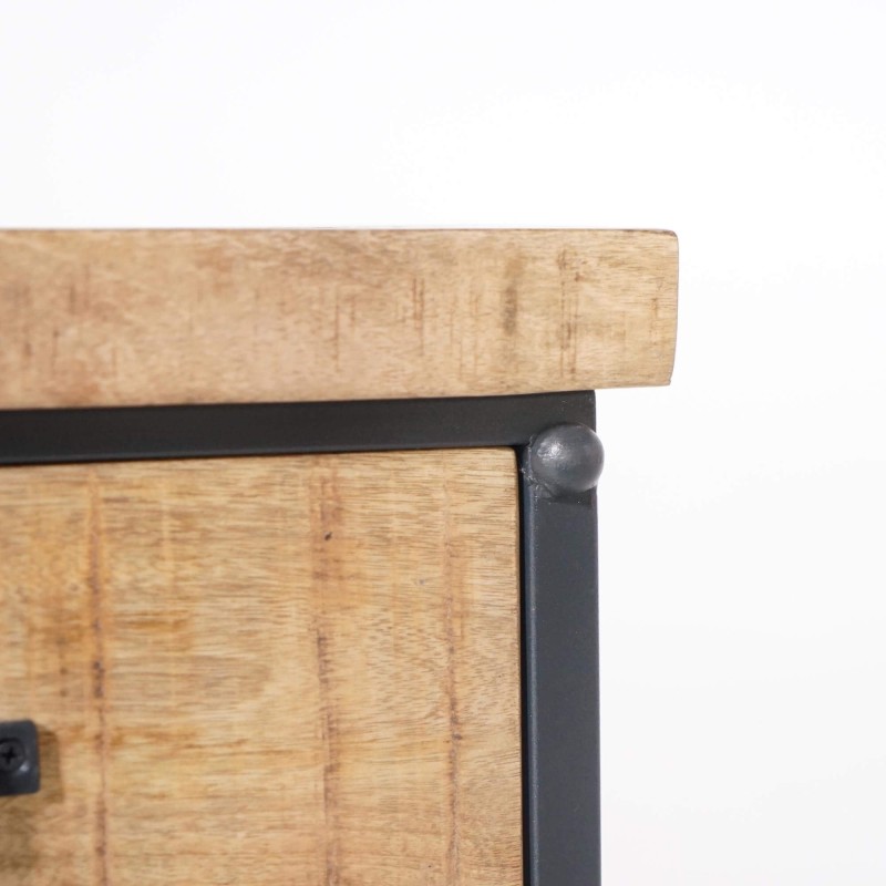 Nachtkastje van hout en metaal - Cambridge