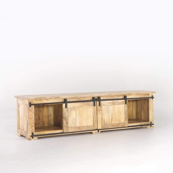 Industriële tv-meubel 180 cm met 4 lades - Paris