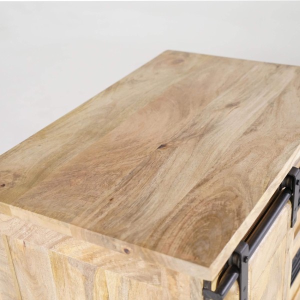 Industriële dressoir van massief hout 70 cm – Paris