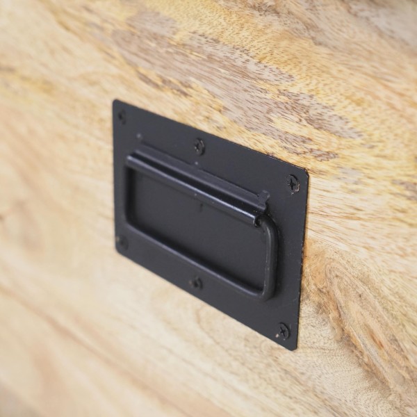 Kolomkast voor de badkamer in hout en metaal – Paris