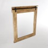 Badkamerspiegel in hout en metaal 80 cm - Paris