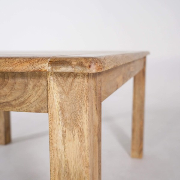 Vierkante eettafel in massief hout - Paris