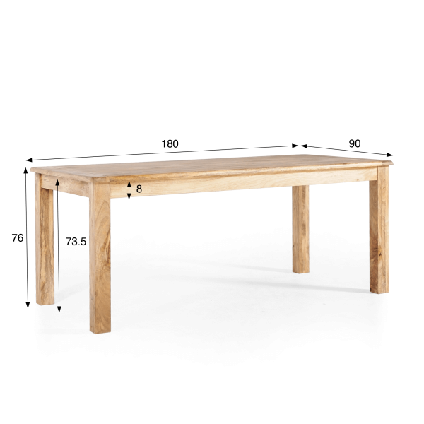 Industriële eettafel 180 cm - Paris