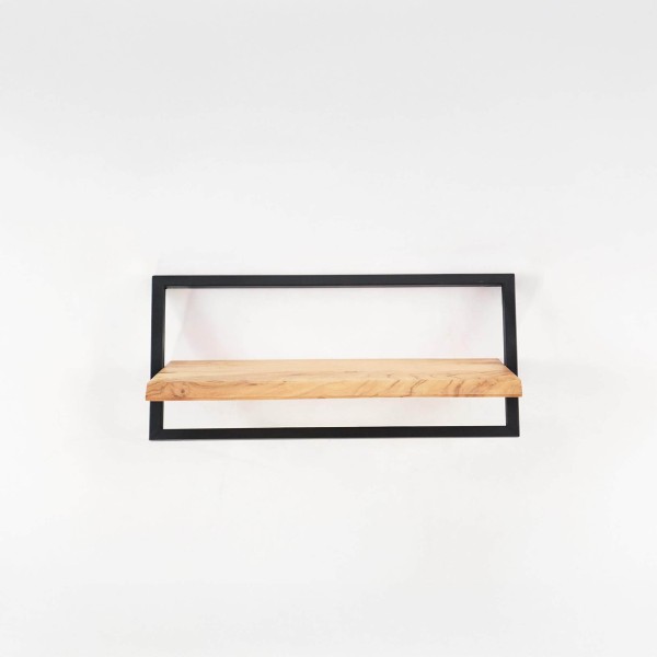 Wandrek 60 cm hout en metaal - Inclined