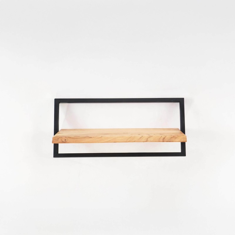 Wandrek 60 cm hout en metaal - Inclined
