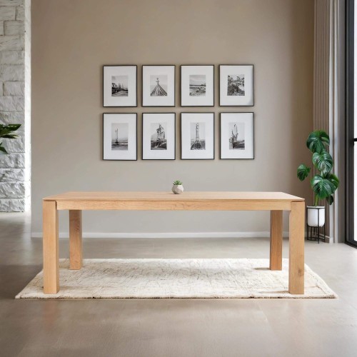 Eettafel in massief eikenhout 200 cm - Yseult
