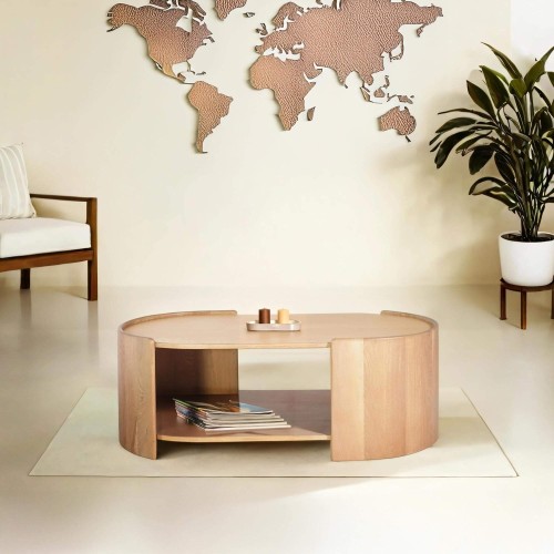 Salontafel in massief eikenhout 110 cm - Lago