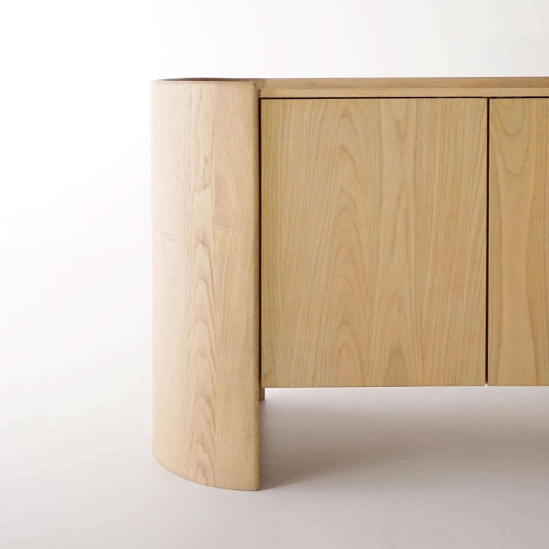 Dressoir in massief eikenhout 3 deuren 200 cm - Lago