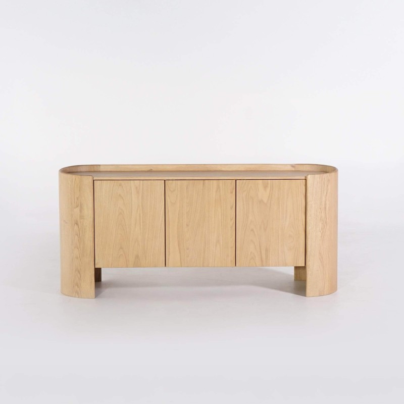 Dressoir in massief eikenhout 3 deuren 200 cm - Lago