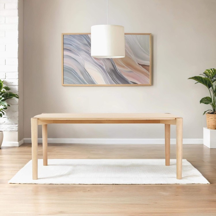 Eettafel in massief eikenhout 180 cm