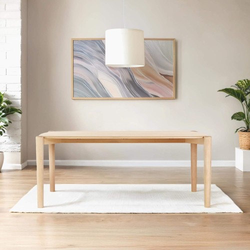 Eettafel in massief eikenhout 180 cm