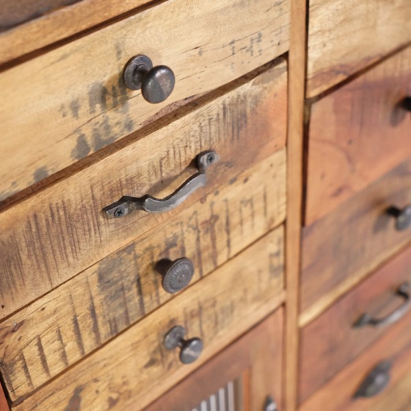Massief gerecycleerd hout opbergkast