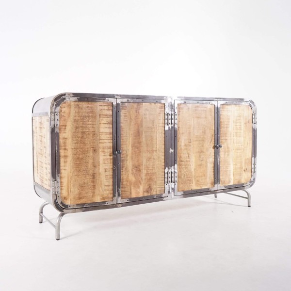 4 deurs industrieel dressoir Manchester