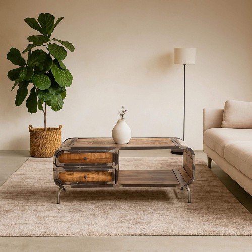 Industriële salontafel -...