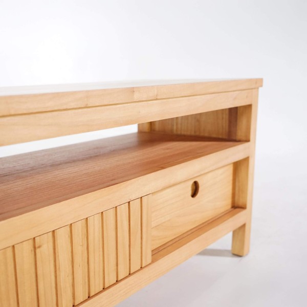 Tv-meubel in massief hout 100 cm - Rohini