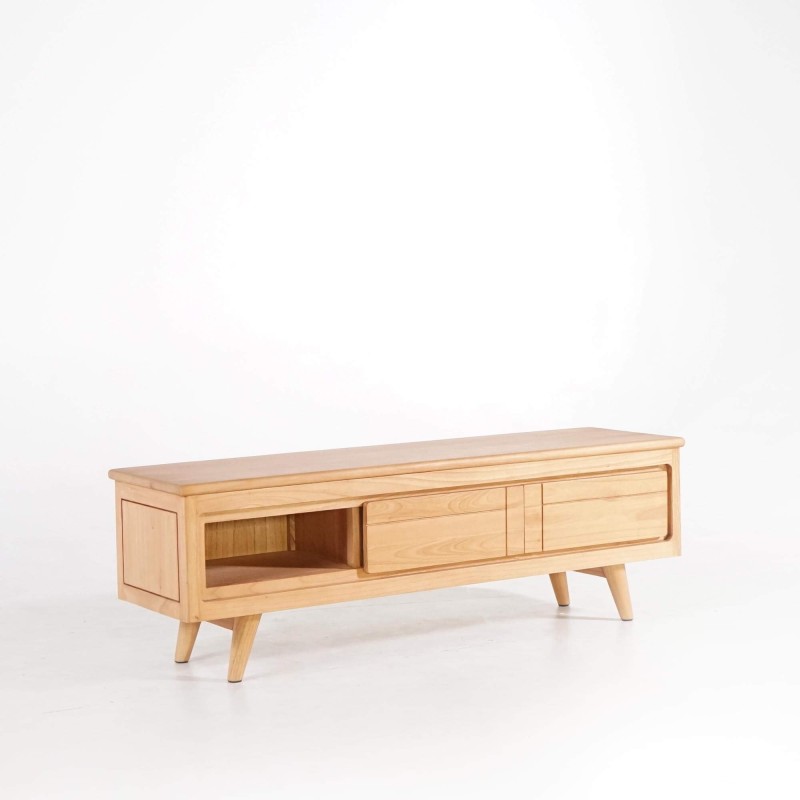 Tv-meubel in massief hout 140 cm - Pragati