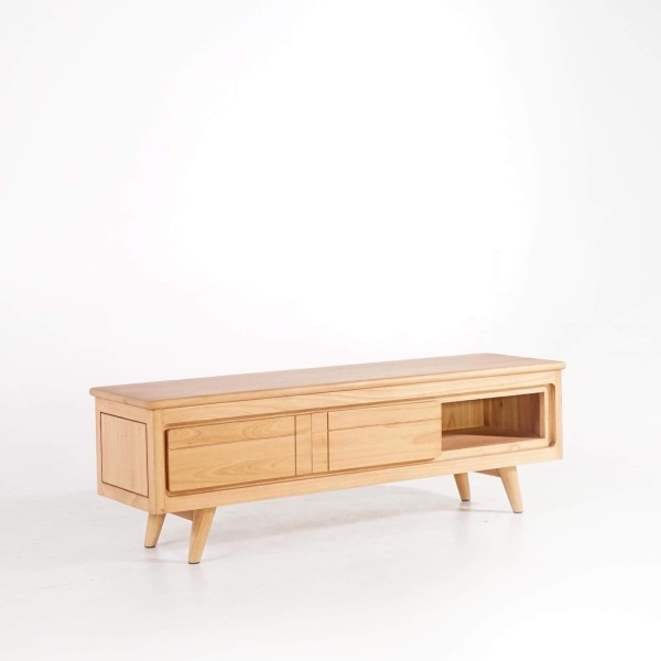 Tv-meubel in massief hout 140 cm - Pragati