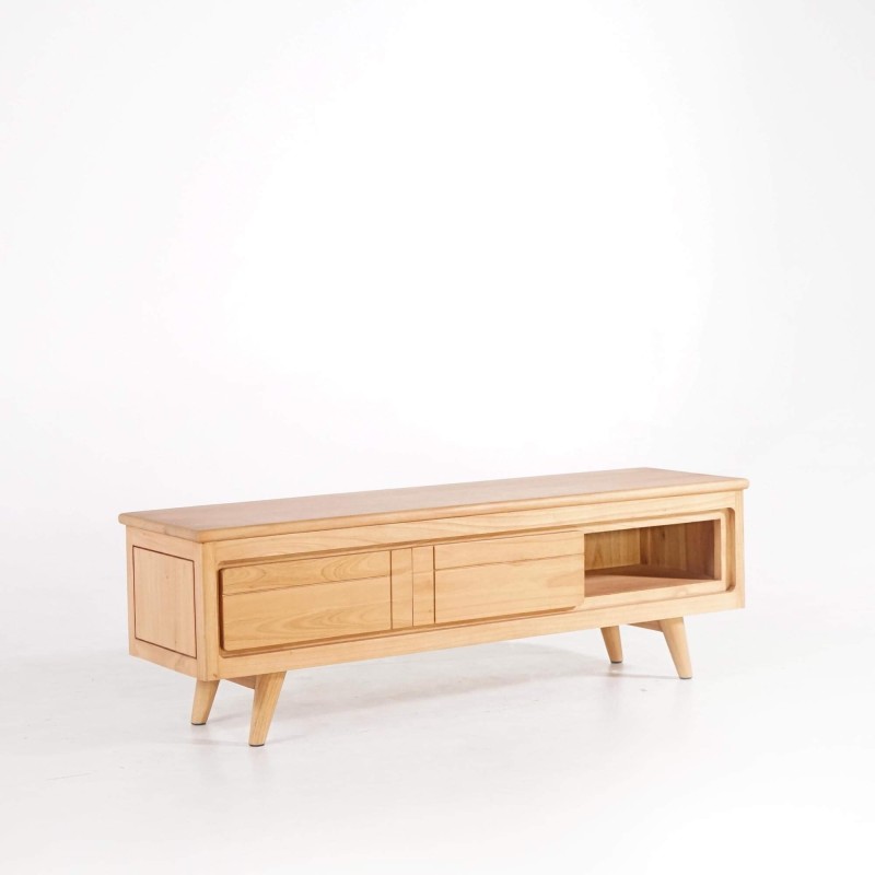 Tv-meubel in massief hout 140 cm - Pragati