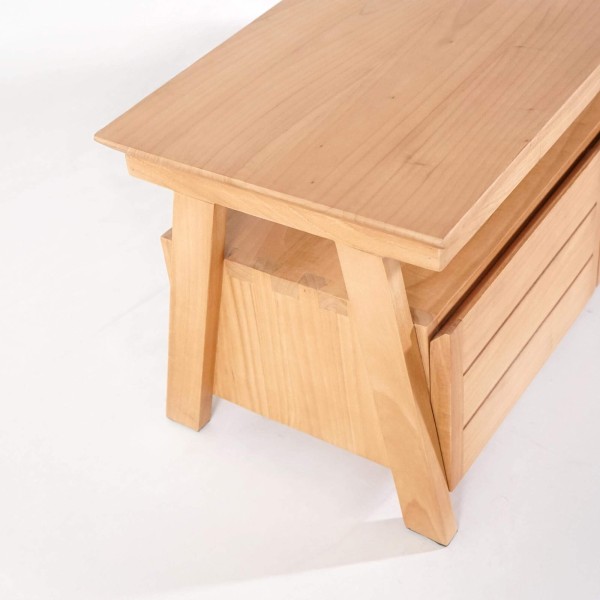 TV-meubel 150 cm in natuurlijk hout - Nandini