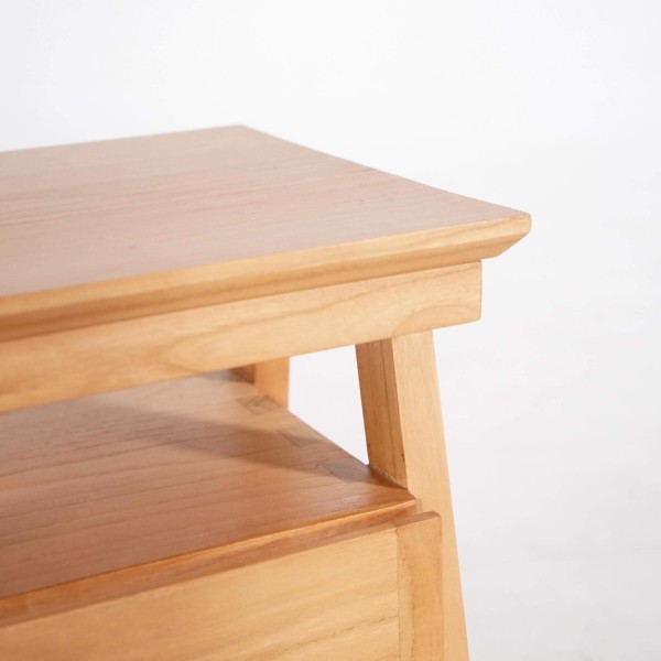 Nachtkastje in naturel hout – Nandini