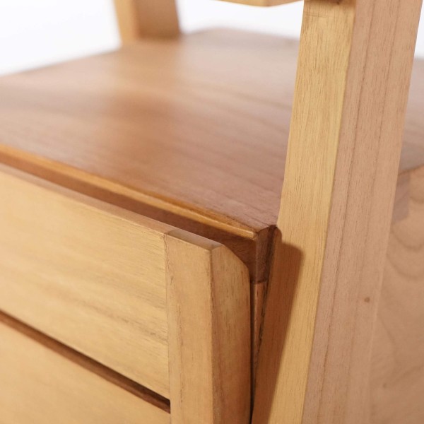 Nachtkastje in naturel hout – Nandini