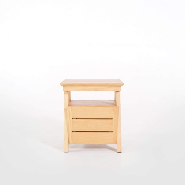 Nachtkastje in naturel hout – Nandini